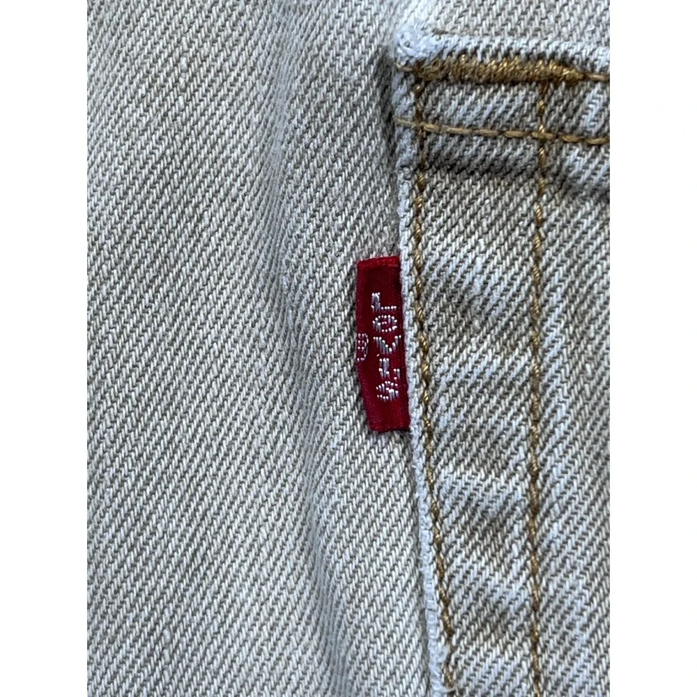 Levi's 505 Regular Fit Jeans Mens 36x30 Khaki Tan Wash Straight Leg vintage Y2K